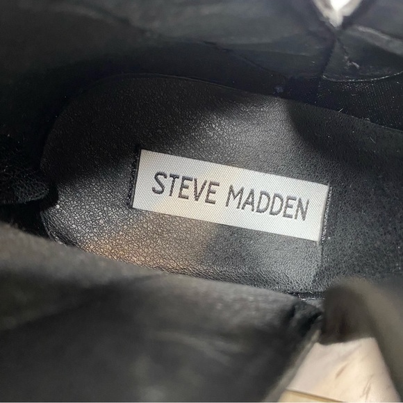 New! Steve Madden Thrived Black Suede Bootie 10M - Picture 10 of 12